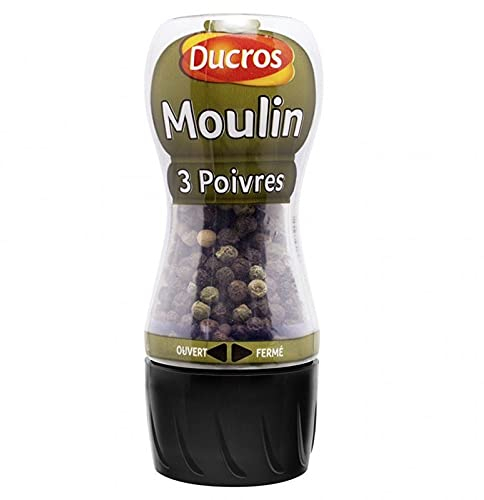 Ducros Moulin 3 Poivres 34g (lot de 3)