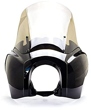 Carénage Moto Pare-brise Compatible avec Harley-Davidson Dyna, Super Glide T-Sport Teinté pare-brise