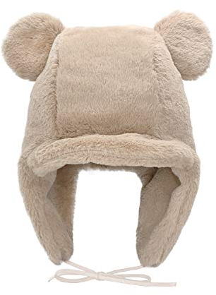CLAPE Winter-Mütze Skimütze Flieger-Mütze Damen Herren Trappermütze mit Ohrenschutz Kunstfellmütze Earflap Mütze Wintermütze Fleecefutter Baseball Cap Hat