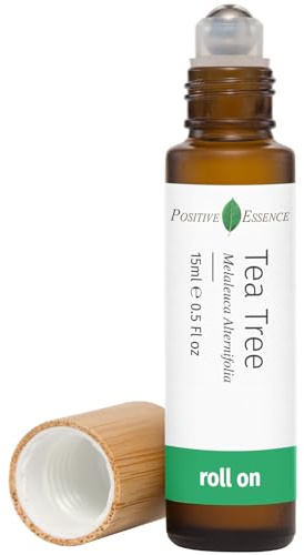 Tea Tree Essential Oil Roll-On with Jojoba Oil, Travel Size, 15 mL
