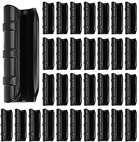 50 PCS Greenhouse Clips 3/4 inch Plastic Greenhouse Clamps 20mm Black ABS Snap Clamp Tube Clip Garden Buildings Tube Clip for Greenhouse Film Sunshade Nets Frame Shelters- Outer Ø 0.95” inner Ø 0.78”