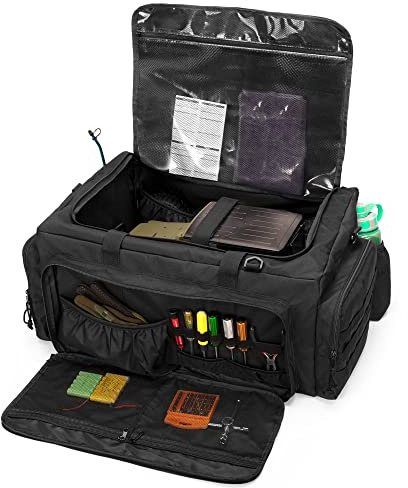GOBUROS RC Car Bag for 1/8 and 1/10 Car, RC Carry Case Compatible with Traxxas 1/8 Car, Multi-Pockets to Store Tools and Other Accessories, Adjustable Shoulder Strap for Easy Carrying (Patent Design)