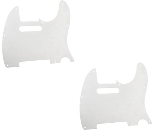 Toyvian 2stücke Aluminiumlegierung Schlagbrett Für Mexikanische Gitarre Montageschrauben Schrauben Tortoise Shell Silber Hochwertiges Material Einfache Installation