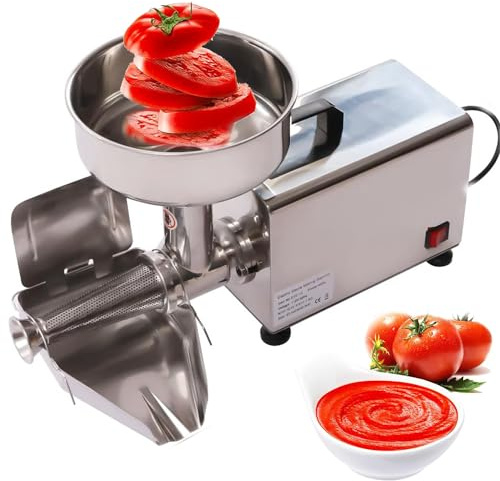 Qiang Passapomodoro,Spremiagrumi,Filtro per Frutta E Verdura,Fresatrice per Pomodoro in Acciaio Inossidabile Pressa per Marmellata Succhi Facilmente Senza Sbucciare,Togliere I Semi 450W,220V