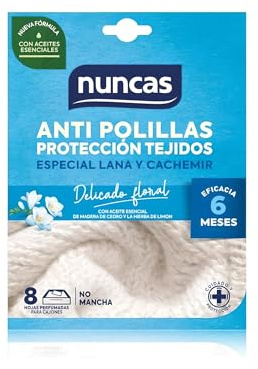 Nuncas Antipolillas - Proteccion Tejidos - Floral - 8 Hojas