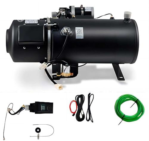 UYSELA Hydronic Heizung, Dieselheizung 310S Edelstahl Flüssiger, Brennstoff Heizung Diesel Warmwasserbereiter für Boot, Wohnwagen, Wohnmobil,310S Stainless Steel 30KW 24V