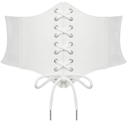 Waist Wow Damen Tied Waspie Gürtel,Breiter Schnürgürtel Korsett Elastische Taille Gürtel Karneval Kostüm