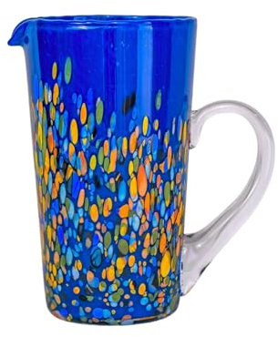 MurArt Brocca in Vetro di Murano 500 ml Collezione Roma Alta 20 cm.Lavorato a Mano Made in Italy. AVIO