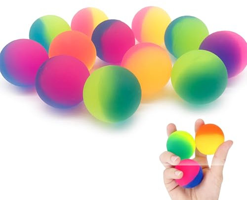 30 Stück Bunt Gummiball, Flummies für Kinder, Springball Hüpfball Mitgebsel Kinder, Geeignet für Kindergeschenk, Werbegeschenke, Event Party Souvenirs