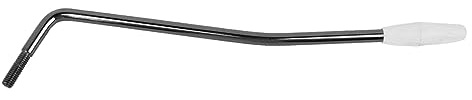 Brazo de trémolo único para guitarra eléctrica, palanca whammy de metal plateado, compatible con sistemas vintage, accesorio duradero para rock y metal, acabado elegante
