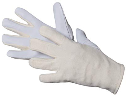 JAH Nappalederhandschuh mit Baumwollrücken (Trikotrücken) – weich & beweglich – für Transport, Montage & Handwerk