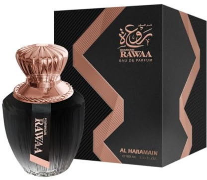 Al Haramain Perfumes Rawaa 100 ml Eau de Parfum | Orientalisk arabisk doft | långvarig lyxig Oud för kvinnor och män | Unisex parfym