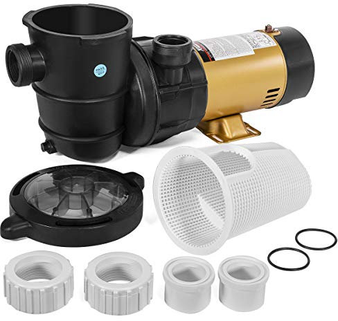 XtremepowerUS Pompe de piscine hors sol variable à 2 vitesses 1,5 HP avec raccord à enfiler
