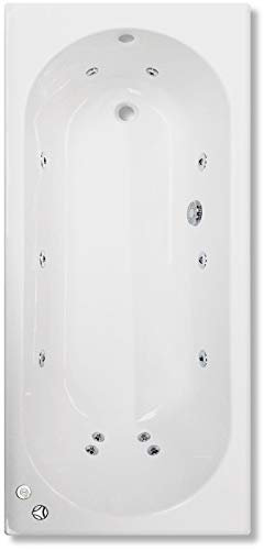 Trojan Cascade 1800 x 800mm 12 Jet Whirlpool/Spa Bath