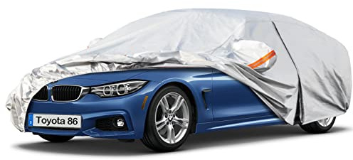 Kayme Autoabdeckung Wasserdicht Atmungsaktiv Passend für 2013-2024 BMW 4er(F36 F33 F32 G2 G23 G26), Vollgarage Autoplane für Regen Sonne Staub Schutz, Auto Abdeckplane Abdeckung(3-7 Tage liefern)