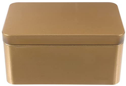 IMIKEYA Kasten Aufbewahrung Von Buntstiften Pralinenschachtel Metalldose Mit Deckel Blechbox Mit Deckel Blechkanister Aus Metall Loser Tee Leere Vorratsdose Mini Rechteckiger Zinn Mehlkrug