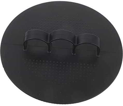 FRCOLOR Silikon Peeling Körperbürste Schwarz mit Weichen Borsten Sanftes Peeling Hautreizung für Dusche und Massage Hygienisch und Langlebig