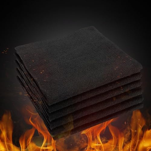 Feuerfeste Unterlage 100x100cm - Schweißdecke Hitzeschutzmatte Hitzebeständig Bis 982 °C - Feuerfeste Matte Brandschutz Schweißschutzdecke - Brandschutzmatte Feuermatte (Dicke 3.5mm*1)