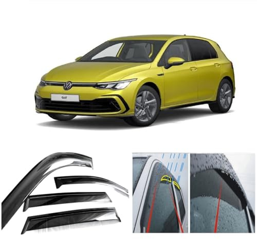 AC WOW 4x Regenschutz Windabweiser für Volkswagen Golf 8 VIII MK8 5-Türer Schrägheck 2020 2021 2022 2023 2024 2025 Extern