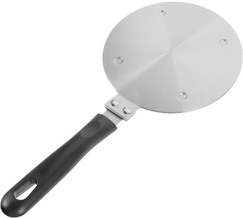 Cabilock Plaque Adaptateur Induction en Acier Inoxydable, Convertisseur Diffuseur de Chaleur pour Cafetière Moka, Poignée en Bakélite, pour Cuisinière à Gaz