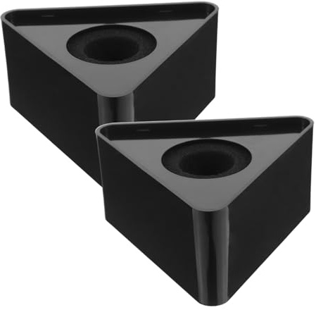 DIYEAH 2pezzi Cubo per Microfono Supporto da Tavolo Base per Microfono Bandiera Personalizzabile Adattatore per Interviste e Presentazioni