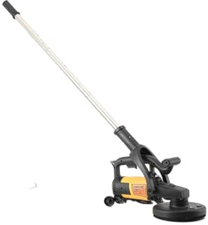 Atsoya Betonschleifer 3800W Betonfräse Sanierungsfräse Set mit 180mm Schleiftopf 0-6000 U/min Variable Drehzahl, M14 Spindel, langer Griff Betonschleifer für Beton, Stein, Fliesenkleber