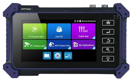Tester per telecamere a circuito chiuso, Viola 5200C 12MP IPC Tester 8MP/AHD/CVI/TV/SDI CCTV Tester for telecamere CCTV Monitor con VGA for telecamera IPC CFTV Tester(TI-Z9652C)
