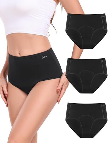Incontinence Underwear for Women Cotton, Leak-Proof Panties High Waist