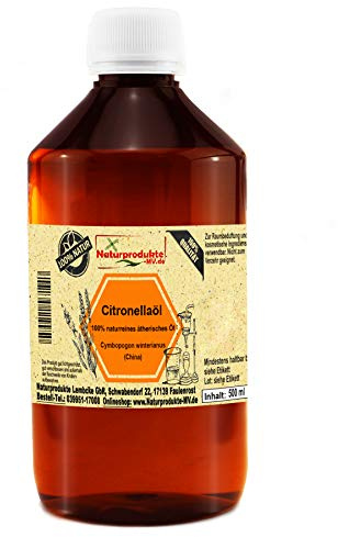 Citronellaöl (500 ml) 100% naturreines ätherisches Öl Citronella