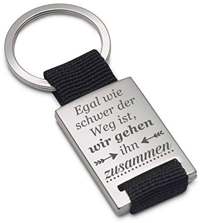 Lieblingsmensch Schlüsselanhänger Modell: Egal wie schwer der Weg ist... - Textil