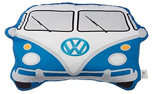 Puckator Plüsch Volkswagen Bulli VW Bus T1 geformtes Blaues Kissen
