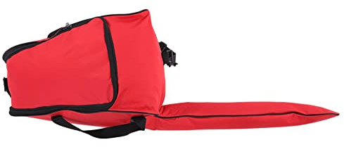 Greensen Custodia Borsa per Motosega in Tessuto Oxford 600D, Protezione Trasporto Anti Graffio per Motoseghe Elettriche E A Benzina, Colore Rosso