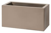 Teraplast Fioriera Rettangolare SCHIO Cassa Maxi 80X40 H40 Cappuccino