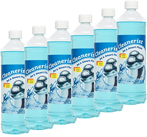 6x 1L Scherkopfreiniger Nachfüllflüssigkeit für alle Philips Quick Clean Kartuschen (z.B. Series 3/5/7/9000) – Nachfüllen von 10 Reinigungskartuschen (CC13/CC16) für Rasierer-Station