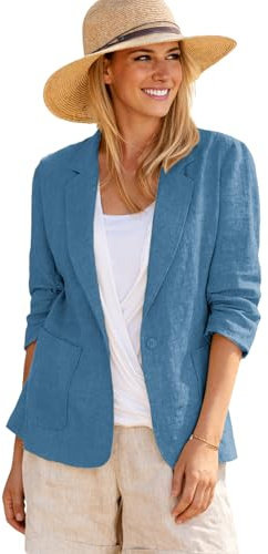 Blue Blazer Jacket for Women Royal Light Bady Blue Stretch Sweatshirt Beach Knit Stretchy Travel Elegant Lined Slim Soft Ladies Tops and Blouses Blazers Jackets Suit Blue L