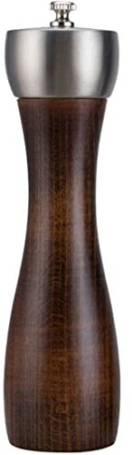 Pepper Mills Pepper Mill Set, Wooden Pepper Grinders, Salt Grinder and Pepper Mill for Kitchen Pepper Grinder Salt (Size : 6.4x22cm)