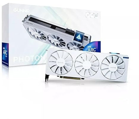 WEELIAO GUNNIR Intel Arc A770 Photon 16GB OC GDDR6 2400MHz Triple Fan White Graphics Card (256-bit, PCIe 4.0, HDMI/DisplayPort, Supports 4k)