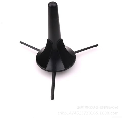 Supporto per tromba portatile, supporto pieghevole per treppiede, accessorio per strumenti, facile da trasportare (nero)