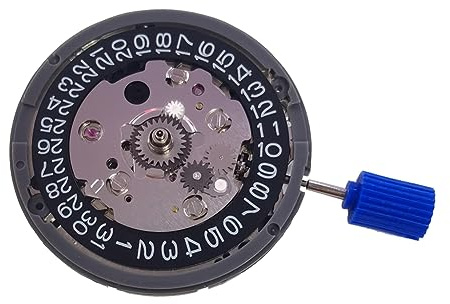 Eighosee Movimiento de Reloj de Alta PrecisióN NH34 NH34 FuncióN GMT Calendario Mecanismo de Movimiento AutomáTico de Las 3 en Punto - Calendario Negro