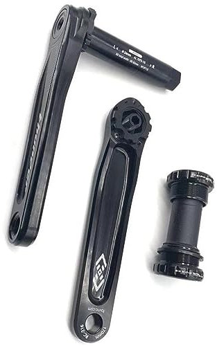 IBOWZ Fahrrad Kurbel Garnitur, Rennrad Kurbelarm 165mm 170mm 172,5mm 175mm Links Rechts Kurbel Hohl Integrierte 4 Klauen 110BCD Kurbelgarnitur mit BB