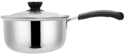 Cabilock Casserole à Lait 20 Cm Acier Inoxydable Épais Résistance à La Chaleur Casserole à Ragoût Polyvalente Pour Préparation Bébé Cuisson Induction Gaz Et Électrique