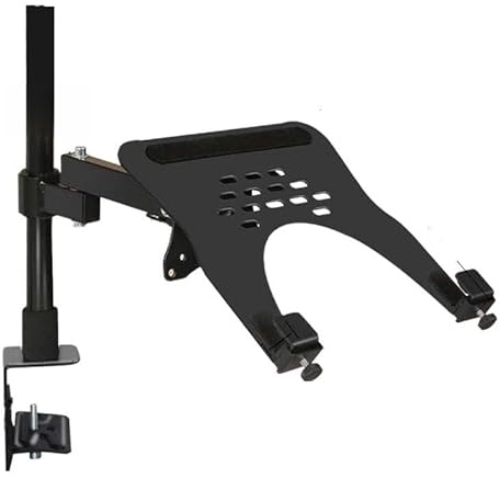 Monitor arm, Monitorarm + Laptop-Halter, voll beweglicher Ständer for 10-16-Zoll-Laptops und 13-32-Zoll-Computer. LED-LCD-Bildschirm unterstützt Neigen und Drehen(XY360-XL03)