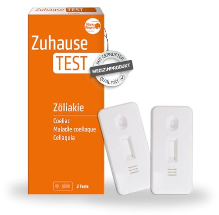 2x NanoRepro ZuhauseTEST Zöliakie – Schnelltest auf Glutenunverträglichkeit