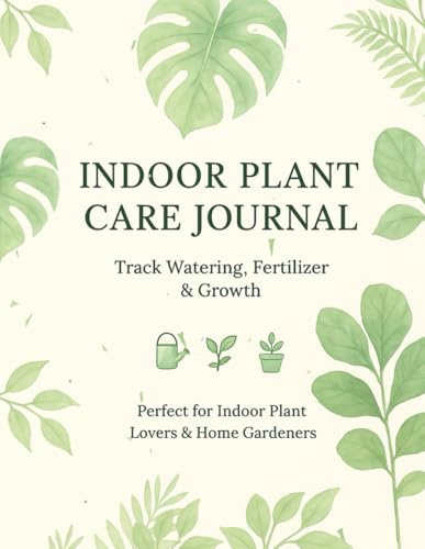 Indoor Plant Care Journal: Track Watering, Fertilizer & Growth