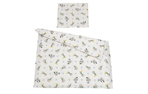 gws Family Babybettwäsche-Set ED | 100% Baumwolle | schadstoffgeprüft (80x80 cm, Sterne Weiß)