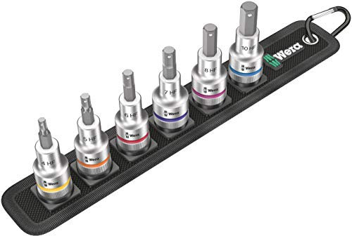 Wera Belt C 2 Zyklop In-Hex-Plus holding function bit socket set, 1/2 drive, 6pc, 05003996001