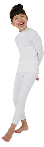Damart T- Shirt Thermolactyl Col Montant, Côtes Molletonné Haut Thermique Fille