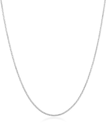 Kuzzoi Herren Halskette 925 Sterling Silber runde Kordelkette (2 mm) Herrenkette für den Mann ohne Anhänger Gedrehte Optik Länge 45-55 cm