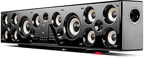 RSGK Audio Home Theater 5.1, Audio TV 3D Stereo Bluetooth 5.0 Ad Alta Potenza da 150 W, 15 Combinazioni di Altoparlanti Array, Controllo a 6 Canali, Fibra Ottica, HDMI, Coassiale, USB, 3,5 Mm