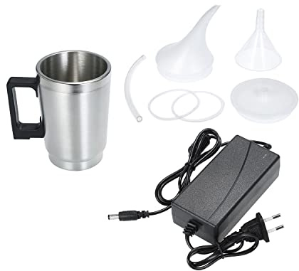 Geevorks Kit di Riparazione e Lucidatura Fari Auto Strumenti per Rimuovere Ingiallimento, Graffi, Sfocatura e Crepe - Include Tazza di Atomizzazione Riscaldamento Elettrica - Spina Europea.